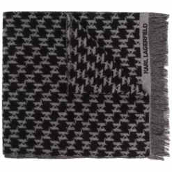 Karl Lagerfeld monogram woven scarf