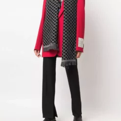 Karl Lagerfeld monogram woven scarf