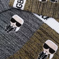 Karl Lagerfeld K/Ikonik logo-embroidered socks pack
