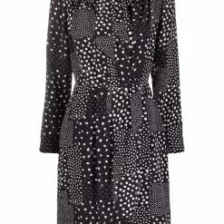 Karl Lagerfeld polka dot-print silk wrap dress