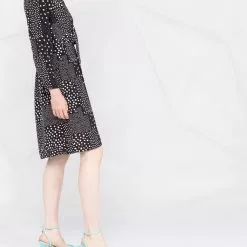 Karl Lagerfeld polka dot-print silk wrap dress