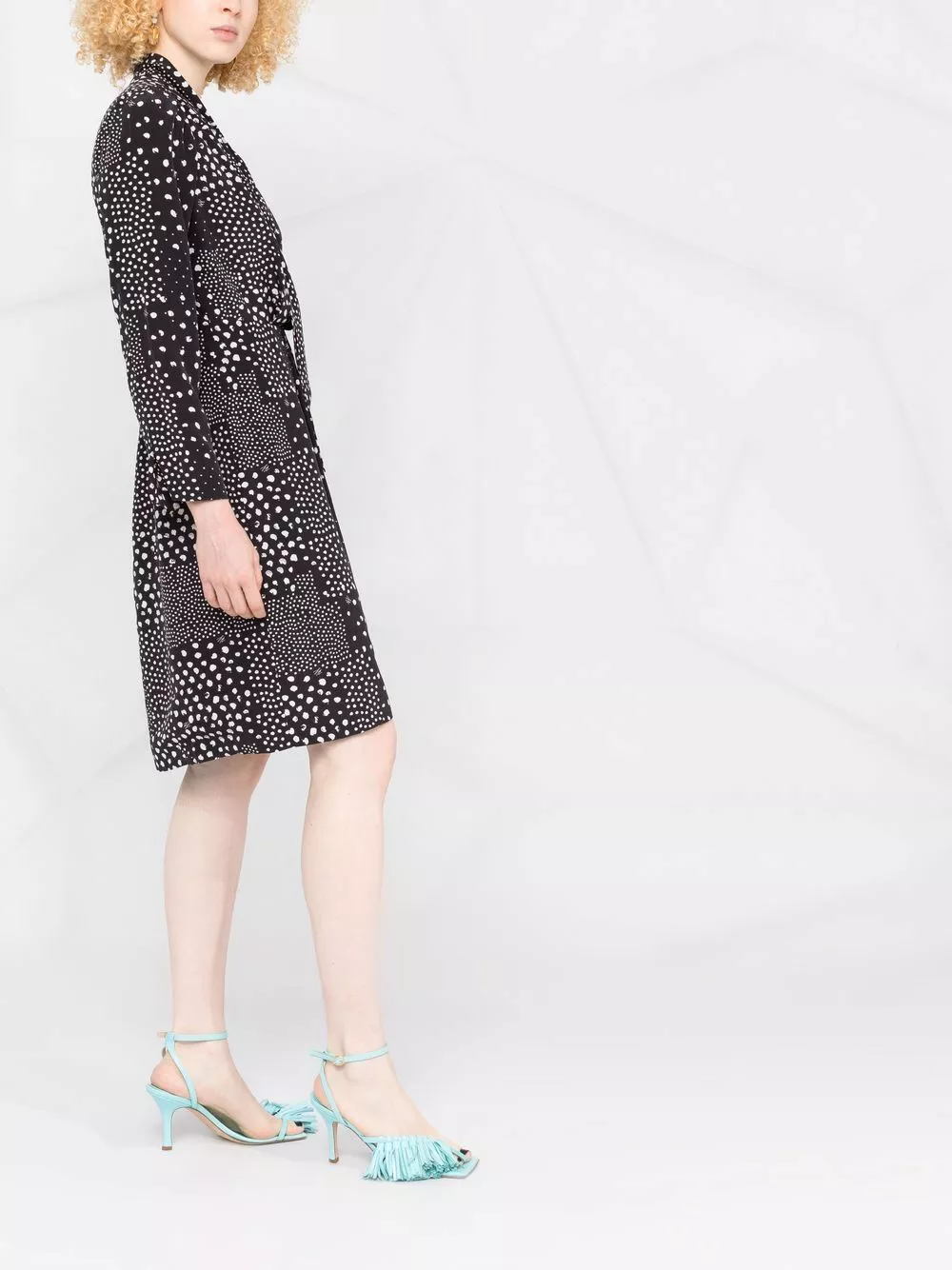 Karl Lagerfeld polka dot-print silk wrap dress