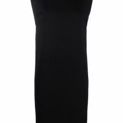 Karl Lagerfeld padded-shoulder jersey dress