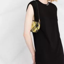 Karl Lagerfeld padded-shoulder jersey dress