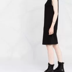 Karl Lagerfeld padded-shoulder jersey dress