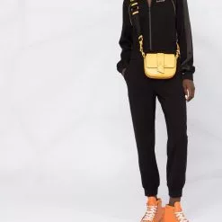 Karl Lagerfeld zip-up logo-patch jumpsuit