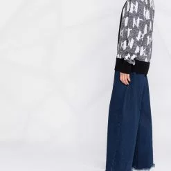 Karl Lagerfeld jacquard monogram cardigan