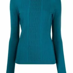 Karl Lagerfeld fine knit mock neck jumper