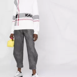 Karl Lagerfeld diagonal stripes jumper