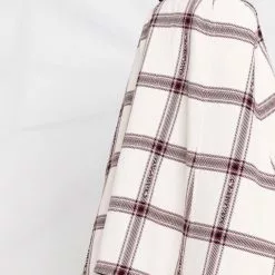 Karl Lagerfeld checked logo-detail cape