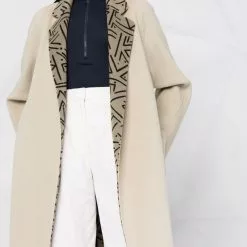 Karl Lagerfeld double-faced wool coat