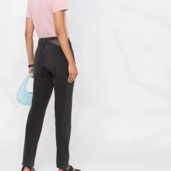 Karl Lagerfeld rhinestone-embellished tapered jeans