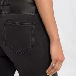 Karl Lagerfeld rhinestone-embellished tapered jeans