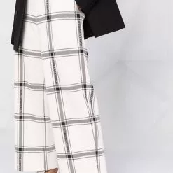 Karl Lagerfeld check-print track trousers