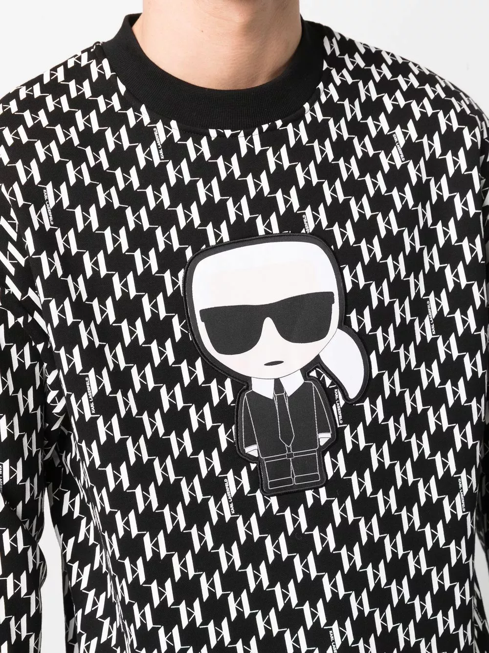 Karl Lagerfeld Karl-patch monogram sweatshirt