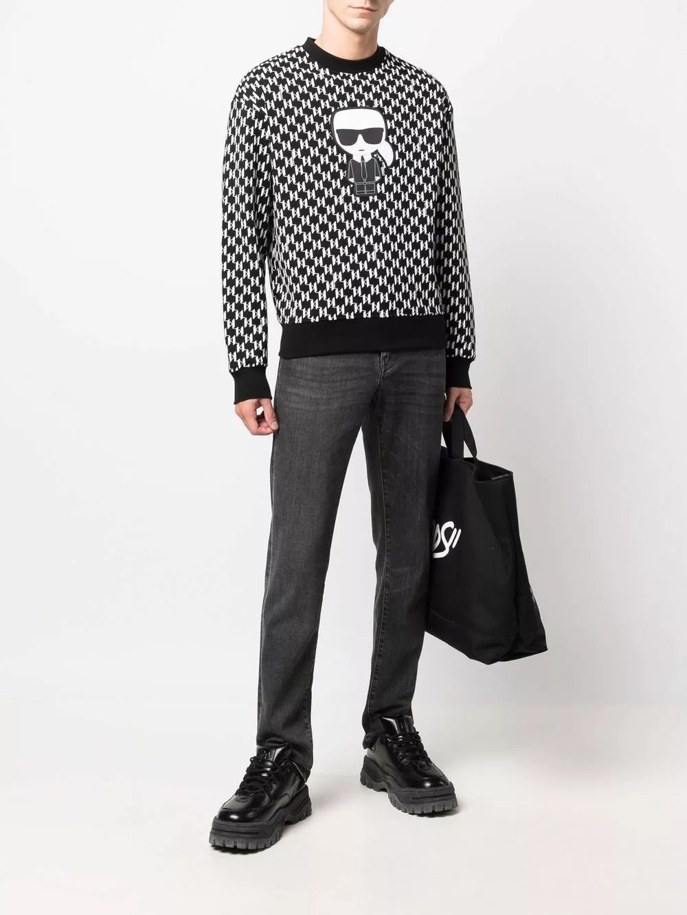 Karl Lagerfeld Karl-patch monogram sweatshirt