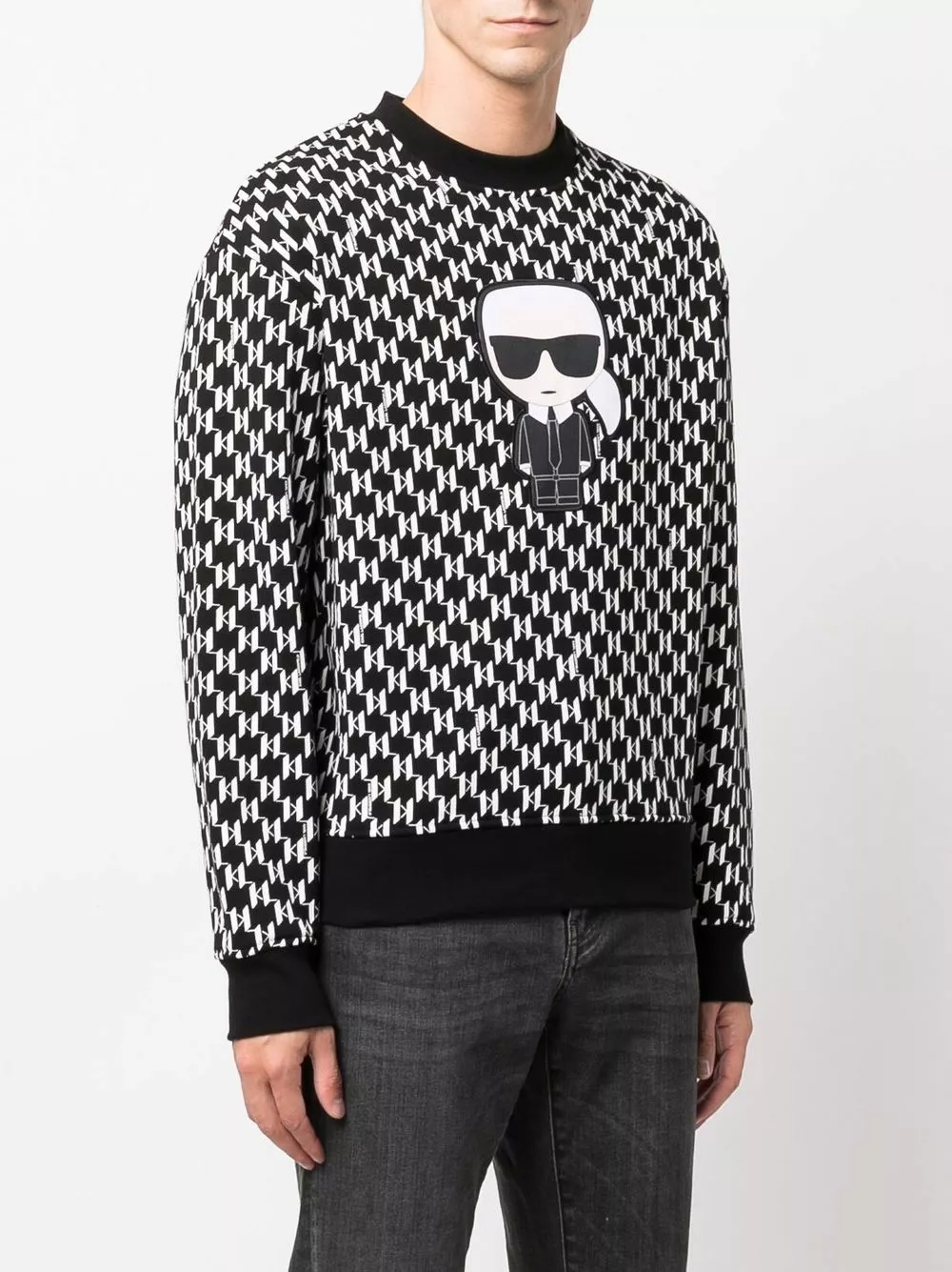 Karl Lagerfeld Karl-patch monogram sweatshirt