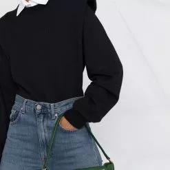 Karl Lagerfeld pointed-collar sweatshirt