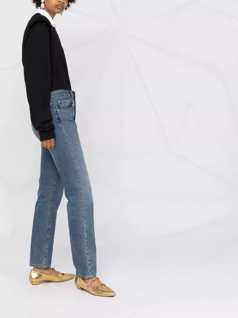 Karl Lagerfeld pointed-collar sweatshirt