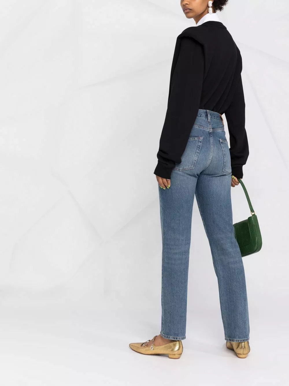 Karl Lagerfeld pointed-collar sweatshirt