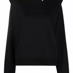 Karl Lagerfeld pointed-collar sweatshirt