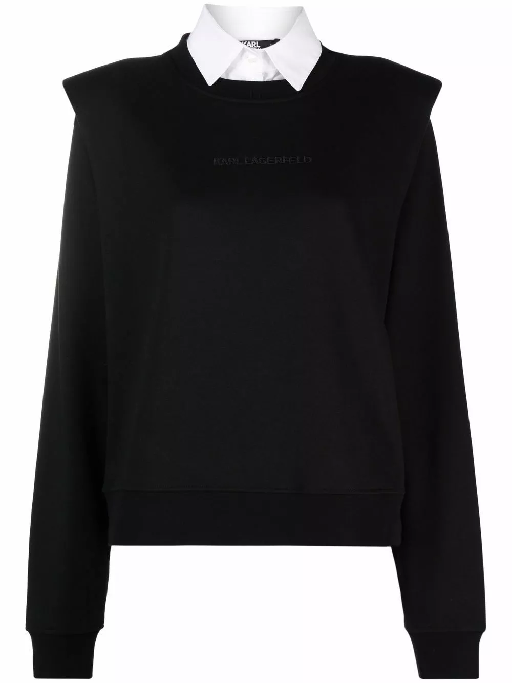 Karl Lagerfeld pointed-collar sweatshirt