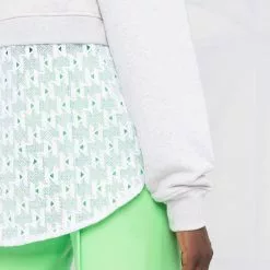 Karl Lagerfeld monogram-lace hoodie