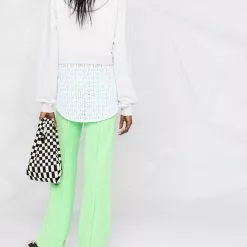 Karl Lagerfeld monogram-lace hoodie