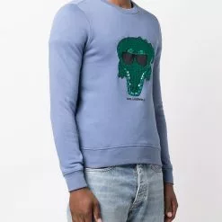 Karl Lagerfeld crocodile logo sweatshirt