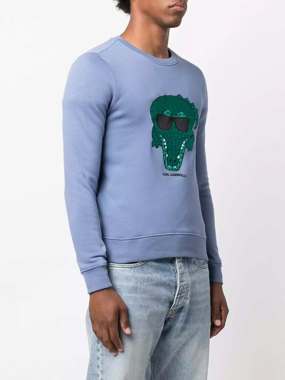 Karl Lagerfeld crocodile logo sweatshirt