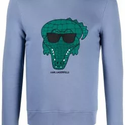 Karl Lagerfeld crocodile logo sweatshirt