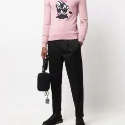 Karl Lagerfeld embroidered zebra logo sweatshirt