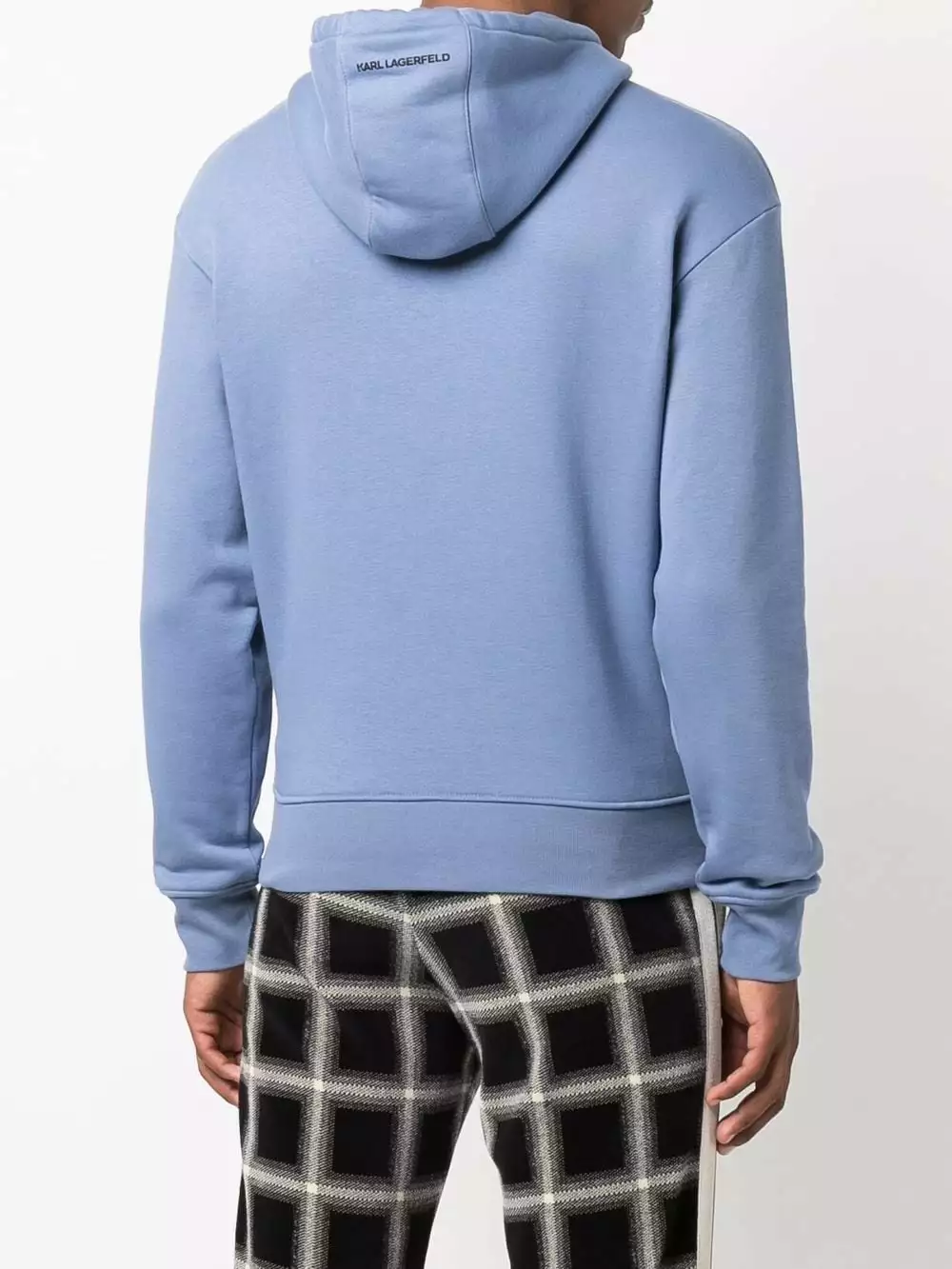 Karl Lagerfeld organic cotton-blend logo hoodie