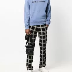 Karl Lagerfeld organic cotton-blend logo hoodie