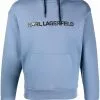 Karl Lagerfeld organic cotton-blend logo hoodie