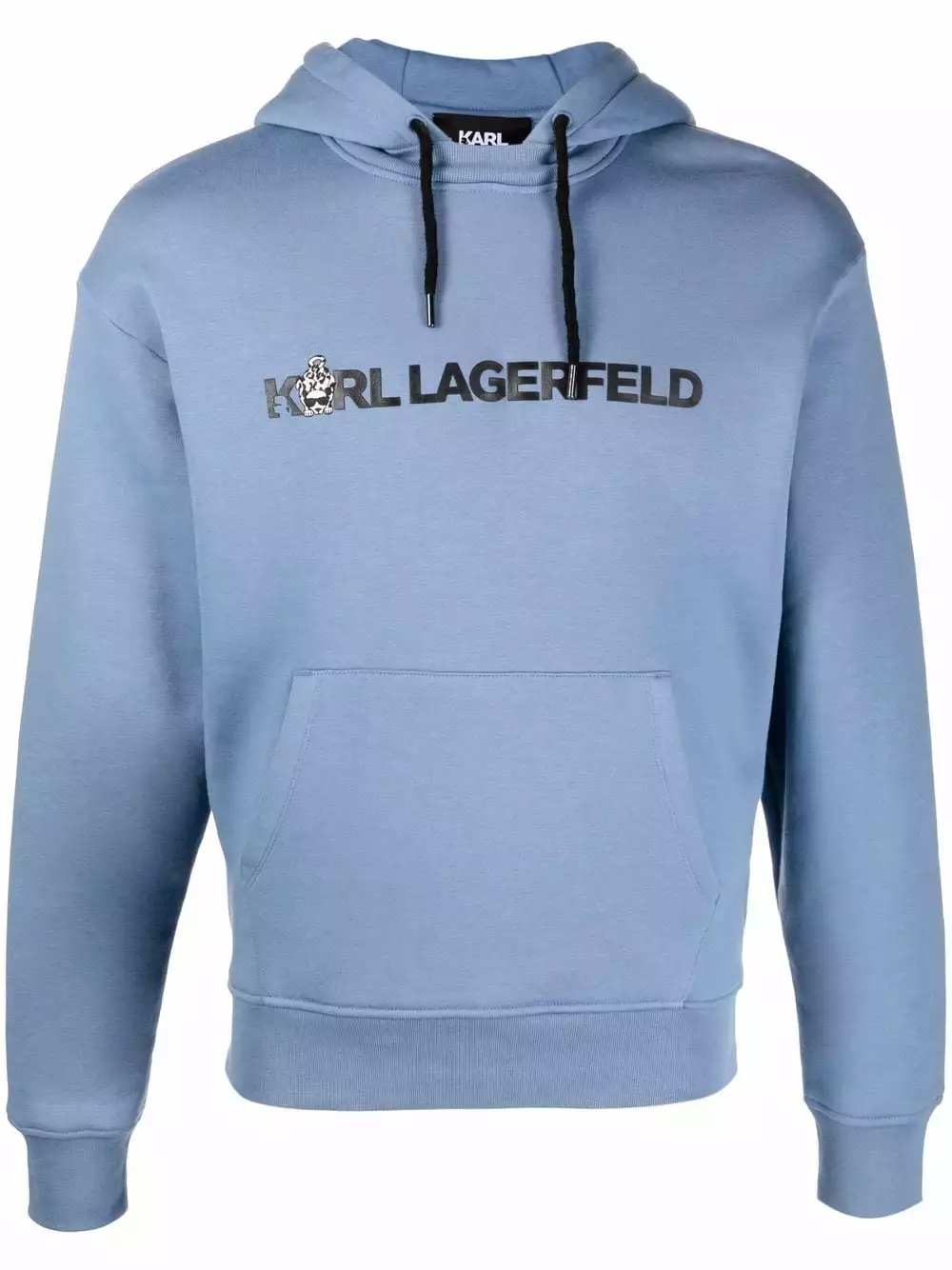 Karl Lagerfeld organic cotton-blend logo hoodie