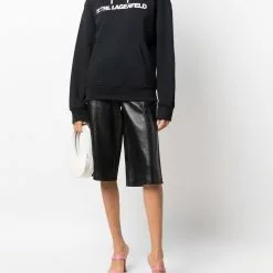 Karl Lagerfeld Ikonik animal organic cotton hoodie