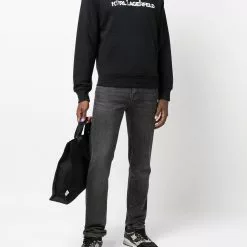 Karl Lagerfeld Ikonik animal organic cotton hoodie