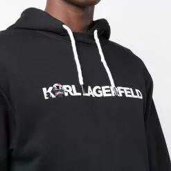 Karl Lagerfeld Ikonik animal organic cotton hoodie