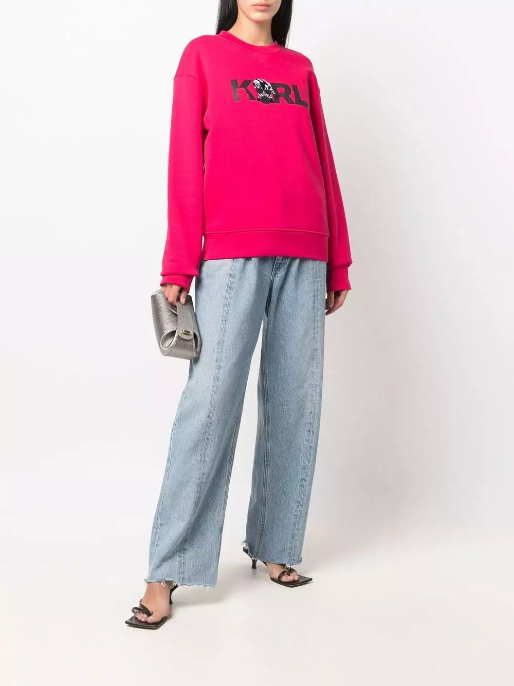 Karl Lagerfeld Ikonik animal cotton sweatshirt