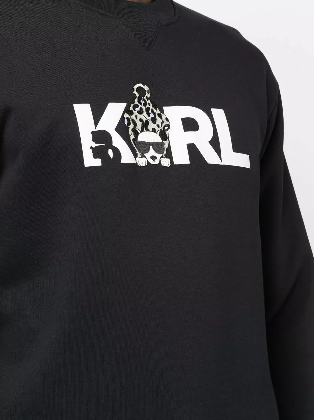 Karl Lagerfeld Ikonik Animal organic cotton sweatshirt