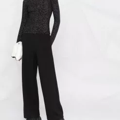 Karl Lagerfeld athleisure technical zip-up top