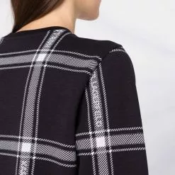 Karl Lagerfeld check-print crewneck sweatshirt