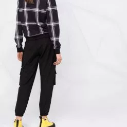 Karl Lagerfeld check-print crewneck sweatshirt