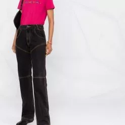 Karl Lagerfeld organic embroidered logo T-shirt