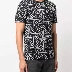 Karl Lagerfeld organic cotton monogram T-shirt