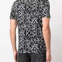 Karl Lagerfeld organic cotton monogram T-shirt