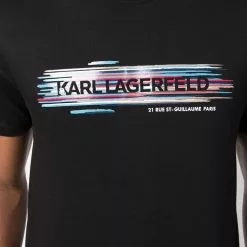 Karl Lagerfeld organic logo address T-shirt