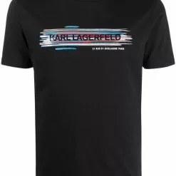 Karl Lagerfeld organic logo address T-shirt