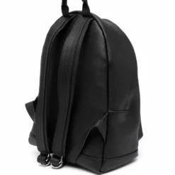 Karl Lagerfeld logo-print leather backpack
